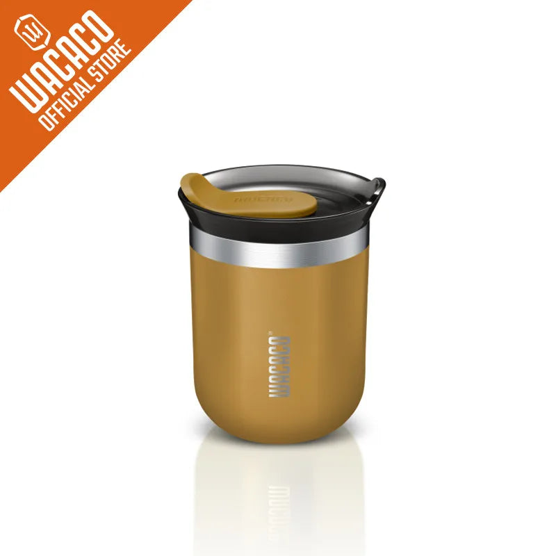 Caneca de café isolada a vácuo WACACO Octaroma, copo de viagem de aço inoxidável de parede dupla, 6/10/15 fl oz, térmico, presente de dia dos namorados