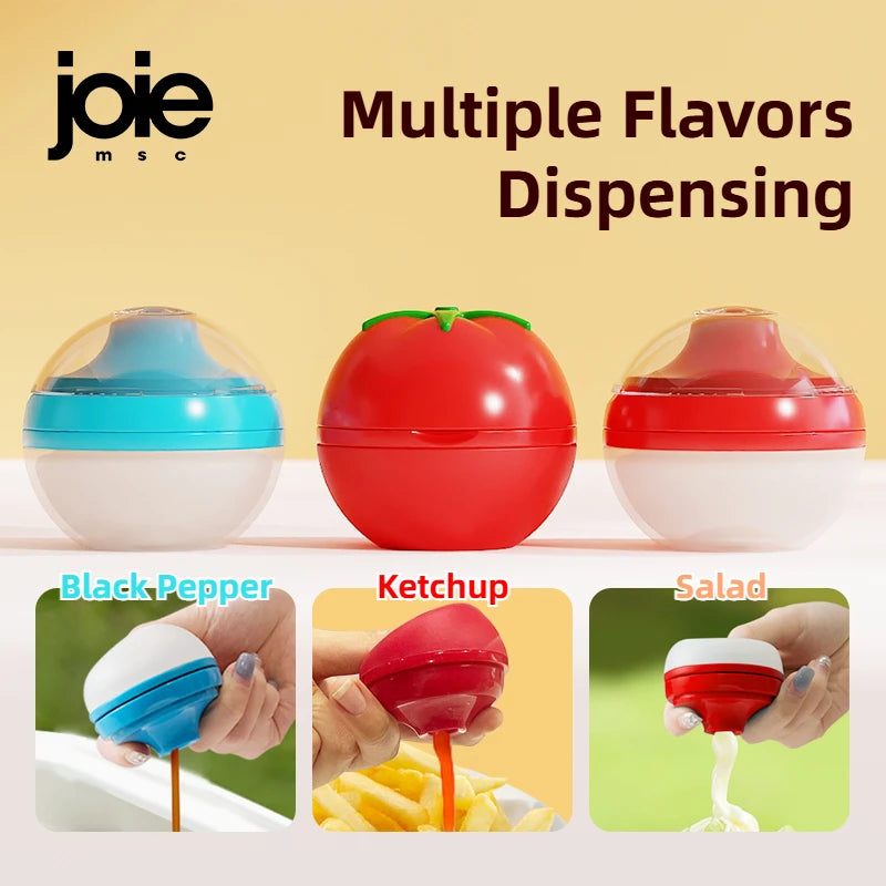 Joie portátil silicone squeeze garrafa salada molho recipientes de armazenamento pequeno mergulho condimento à prova de vazamento molho garrafa cozinha ferramenta
