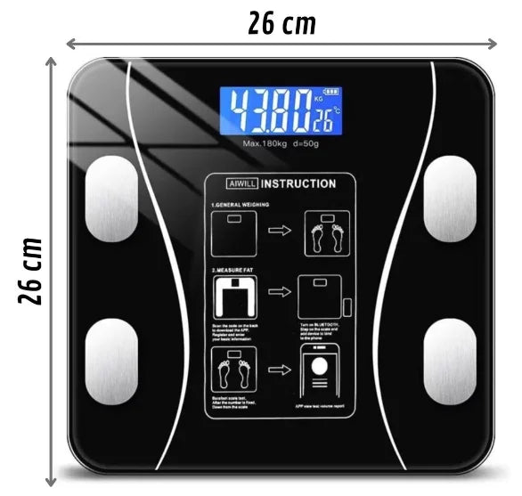 Balança Corporal Bioimpedância Profissional Bluetooth - Neverdie Store