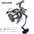 Linnhue grande molinete de pesca 8000 9000 10000 12000 14000 carretel arrastar 20kg carretel poderoso água salgada pesca em água doce