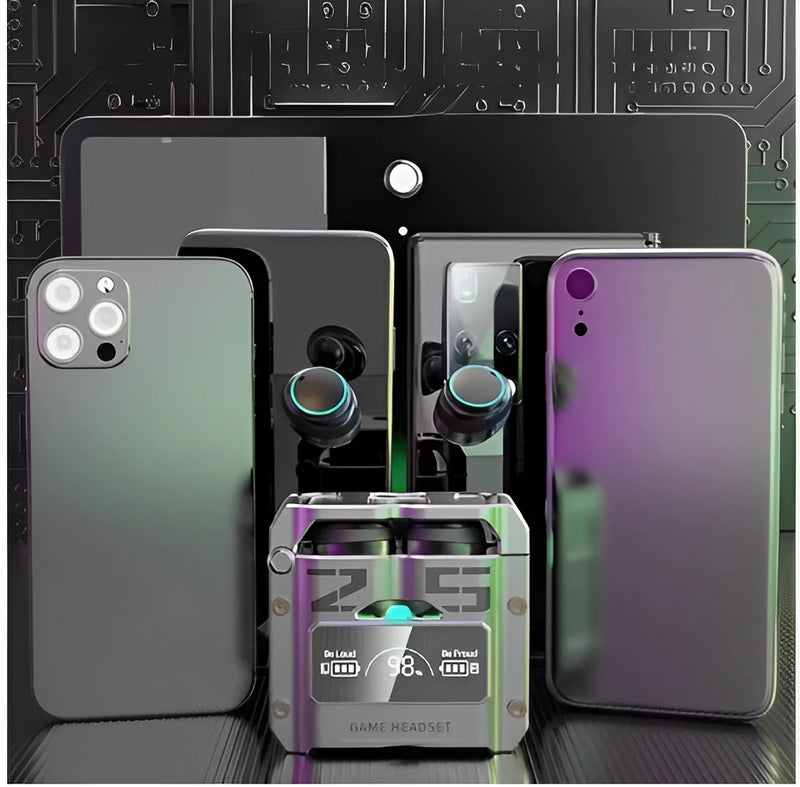 Fone De Ouvido Sem Fio Bluetooth M25 TWS Com Controle De Toque Redução De Ruído Estéreo Para Jogos Microfone - Neverdie Store