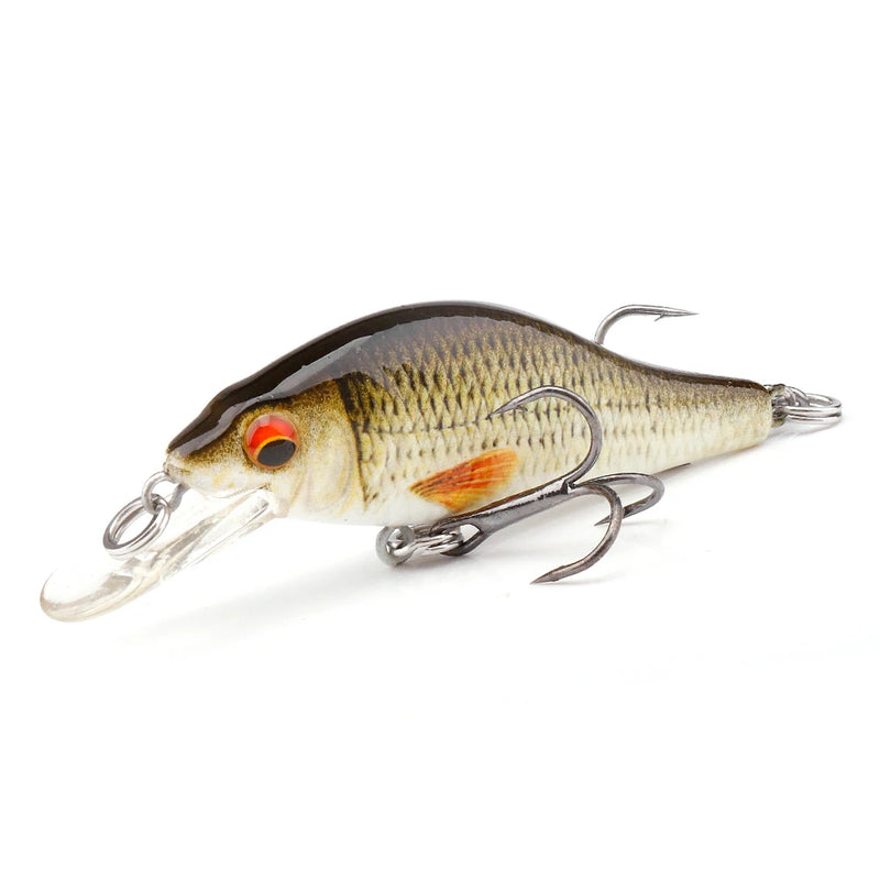 GOBASS 50/70/90mm Crankbait Isca De Pesca Preto Minnow Spinning Iscas Para Pesca Flutuante Wobbler Para Pique Japão Isca Artificial