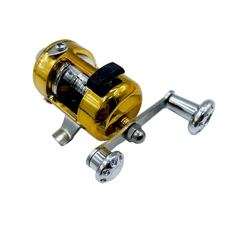 Conjunto combinado de carretel de vara de pesca, mini caneta de bolso telescópica, vara de pesca + carretel