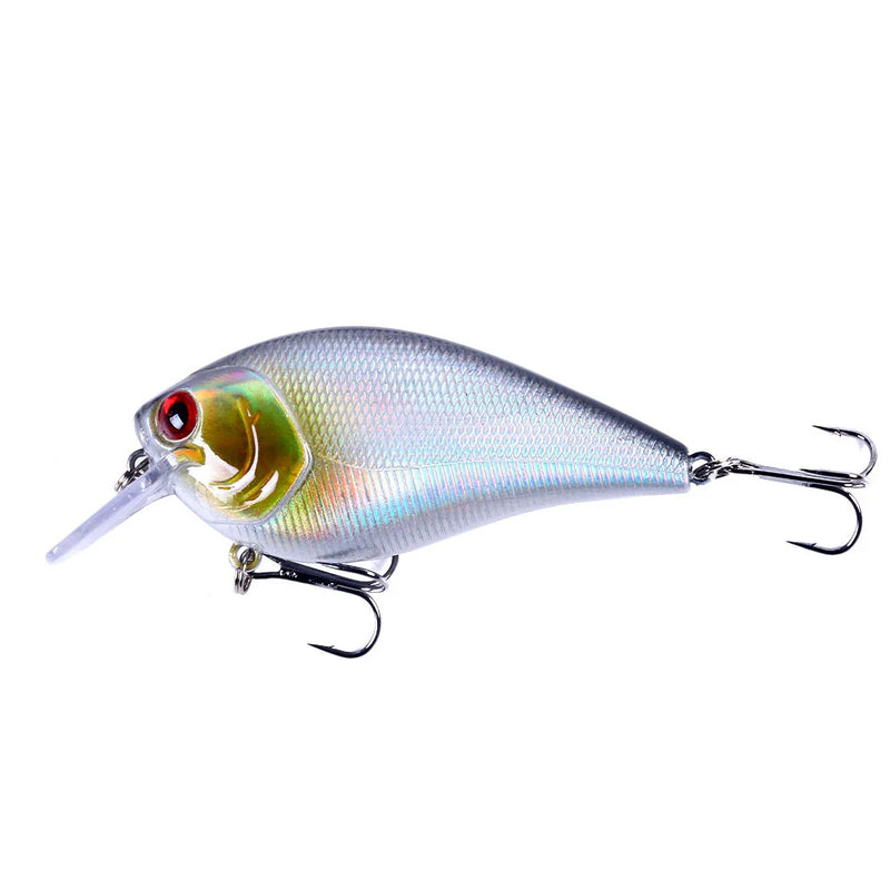 HENGJIA 1 peça 8.5cm 15g chocalho mergulho raso crankbait artificial wobbler para baixo pique isca dura isca de pesca equipamento 6 cores