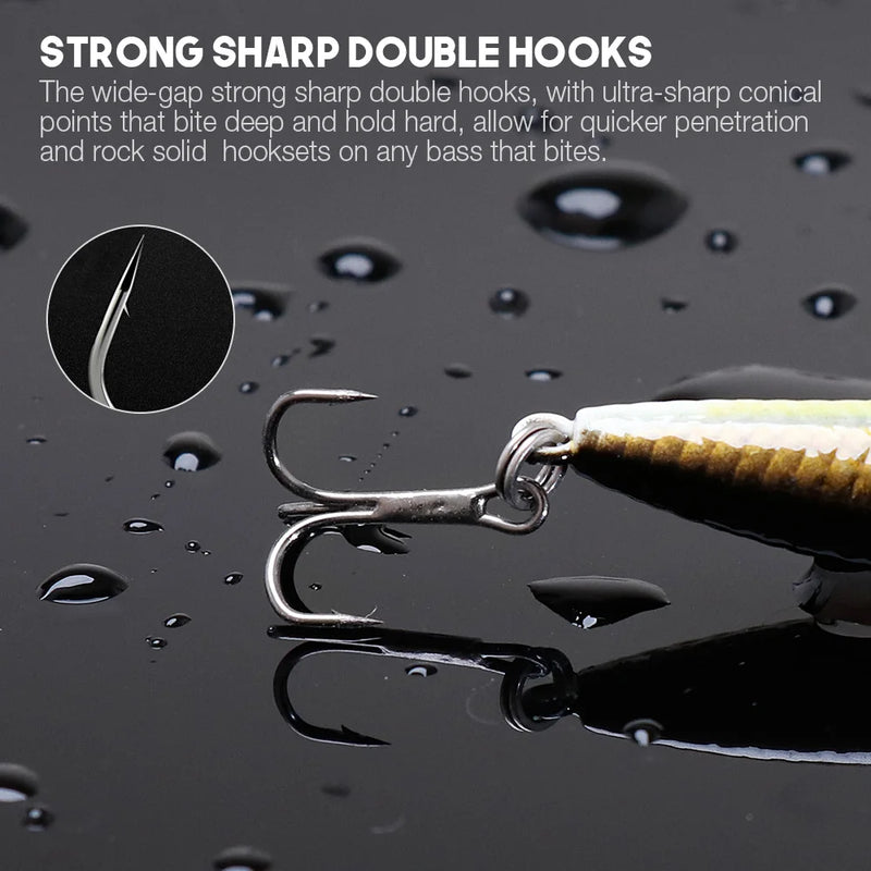 Vtavta 5cm/7cm/9cm preto minnow wobbler pique biônico carpa isca de pesca artificial para pesca crankbait flutuante minnow isca