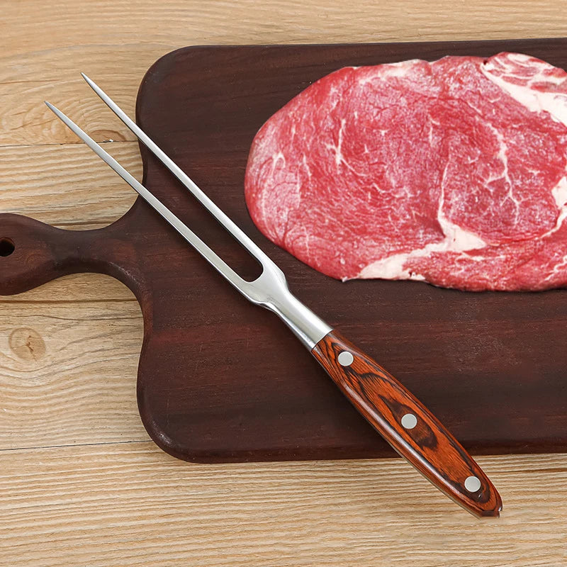 Garfo de churrasco carne grill ferramentas acessórios para churrasco aço inoxidável portátil ao ar livre churrasco acampamento cozinhar churrasqueira grill grill