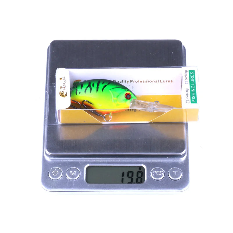 Hengjia 13g 9cm iscas de pesca rock manivela isca crankbait minnow baixo ganchos agudos nadar isca dura iscas wobbler longa língua grande