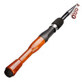 Vara de pesca com isca 1.3m 1.6m 1.8m, fundição giratória de carbono, mini vara de isca de viagem leve curta