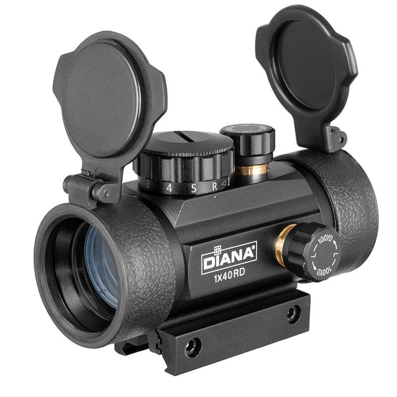 DIANA-Rifle Sight Scope for Hunting, Óptica Tática, Riflescope Fit, 1x40, 3x44 Ponto Verde e Vermelho, 1x40, 3x42, 11mm, 20mm