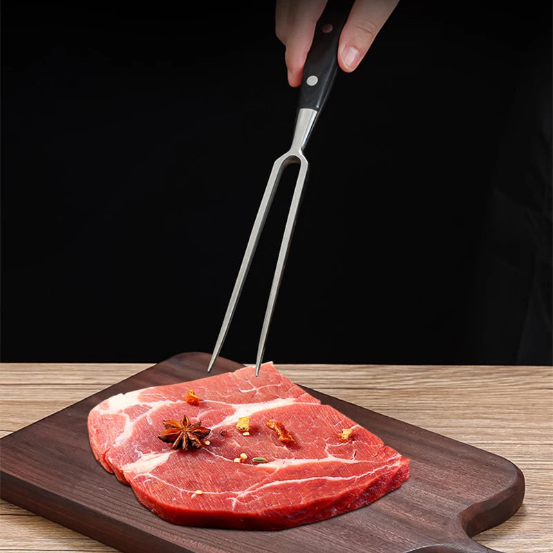 Garfo de churrasco carne grill ferramentas acessórios para churrasco aço inoxidável portátil ao ar livre churrasco acampamento cozinhar churrasqueira grill grill