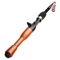 Vara de pesca com isca 1.3m 1.6m 1.8m, fundição giratória de carbono, mini vara de isca de viagem leve curta