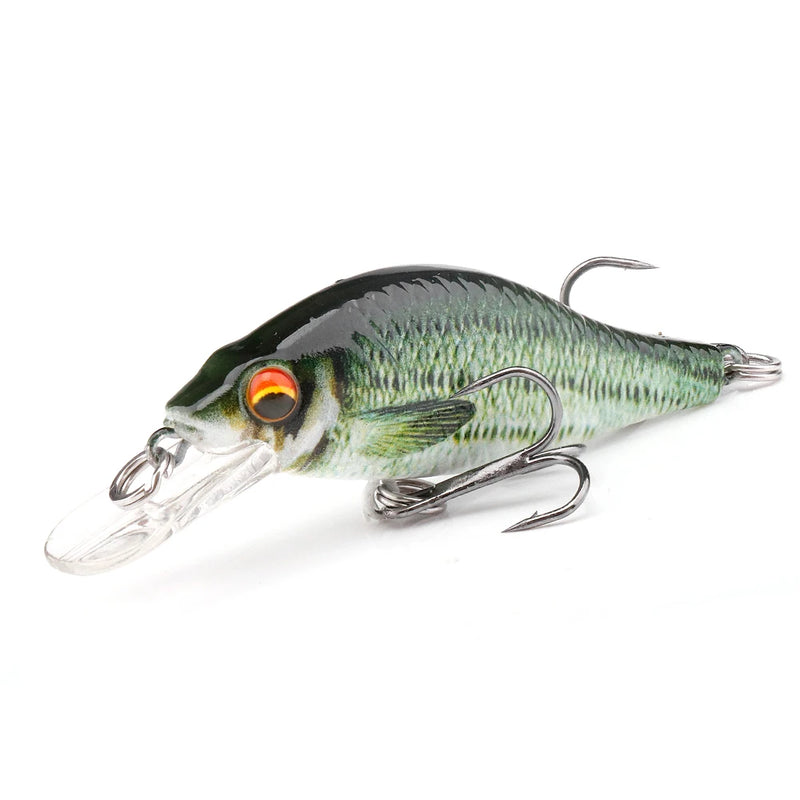 GOBASS 50/70/90mm Crankbait Isca De Pesca Preto Minnow Spinning Iscas Para Pesca Flutuante Wobbler Para Pique Japão Isca Artificial