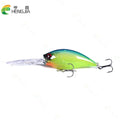Hengjia 12.5cm 20.5g crankbait leurre isca de pesca pique carpa pesca artificial duro isca wobbler crankbait equipamento de pesca