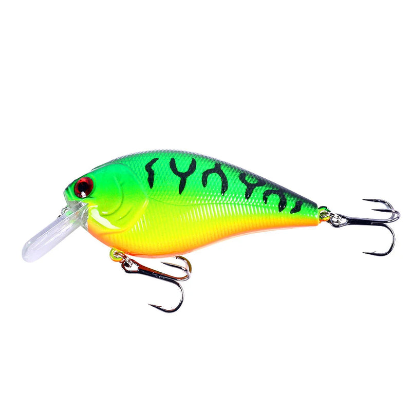 HENGJIA 1 peça 8.5cm 15g chocalho mergulho raso crankbait artificial wobbler para baixo pique isca dura isca de pesca equipamento 6 cores