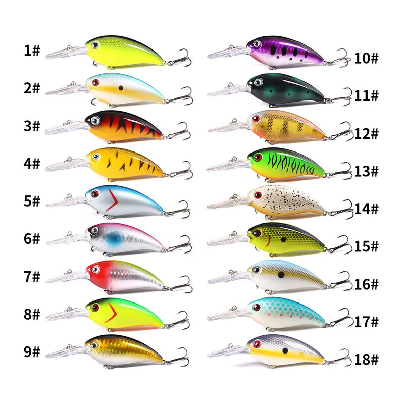 Hengjia-Artificial Fishing Lure, Crank Isca, Wobbler Lure, Isca Minnow, Baixo, Pike, Trolling, 10cm, 14g