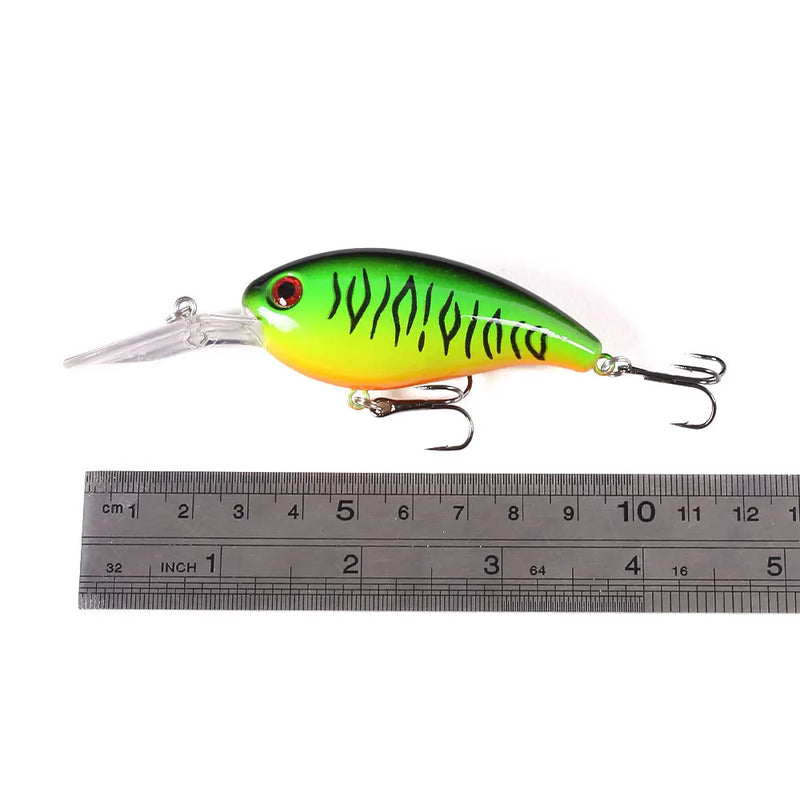 Hengjia-Artificial Fishing Lure, Crank Isca, Wobbler Lure, Isca Minnow, Baixo, Pike, Trolling, 10cm, 14g