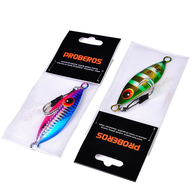 Isca artificial holográfica para pegar peixes, moldes grandes de isca para pegar peixes pesados 10g a 60g, isca artificial com glitter para águas salgadas