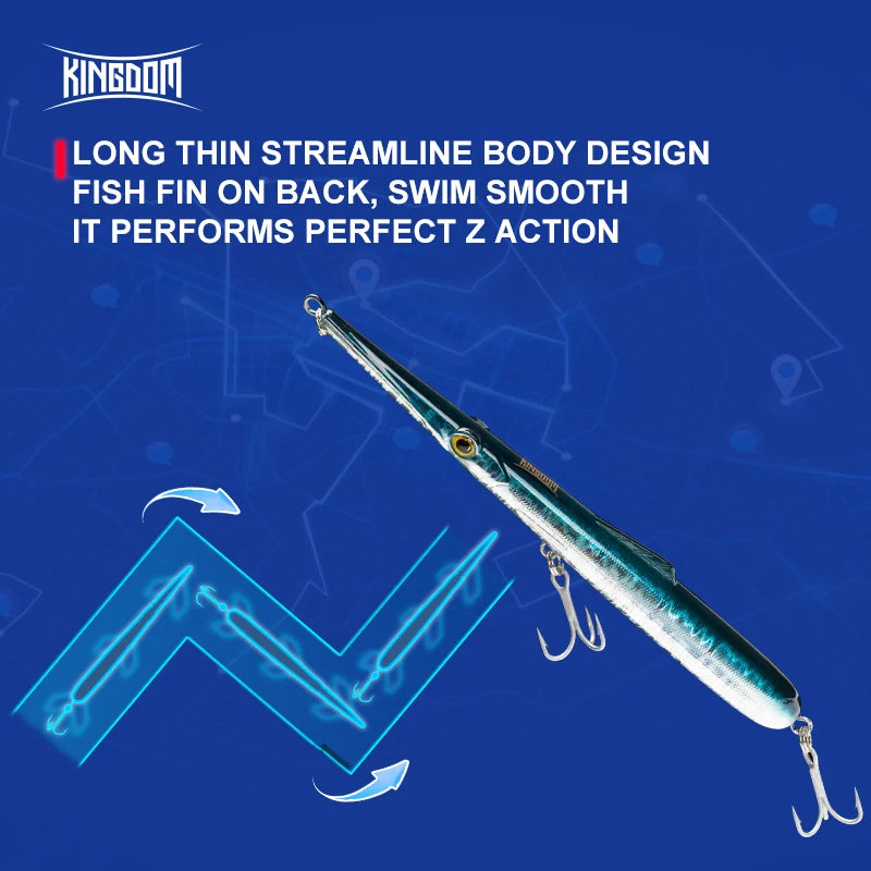 Reino afundando flutuante iscas de pesca lápis wobblers duros iscas artificiais 11g 13g 30g 40g acessórios de pesca iscas de água salgada