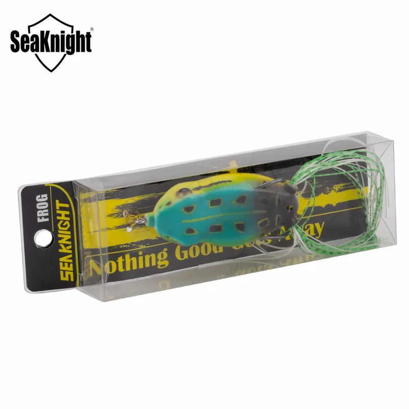 Seaknight sk403 isca de pesca macia, de 1 peça 6.5g 45mm, com cabeça de cobra, flutuante, de borracha, isca de pesca