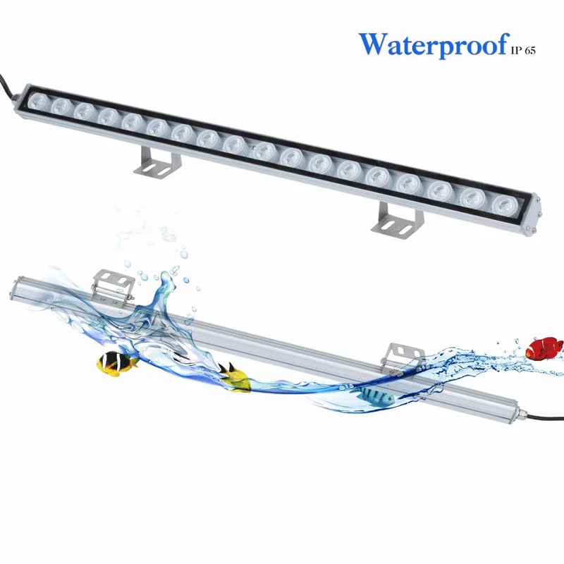 Populargrow 54w/81w/108w conduziu a luz do aquário com apenas 470nm espectro azul luz de tira bela sua lâmpada do tanque de peixes do recife coral