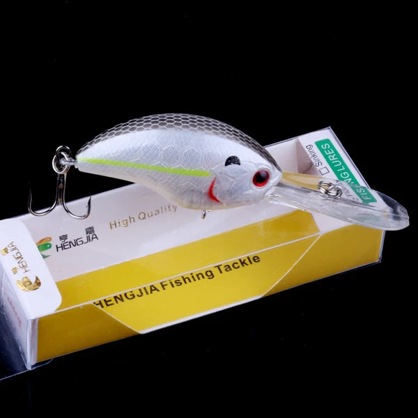 Hengjia 13g 9cm iscas de pesca rock manivela isca crankbait minnow baixo ganchos agudos nadar isca dura iscas wobbler longa língua grande