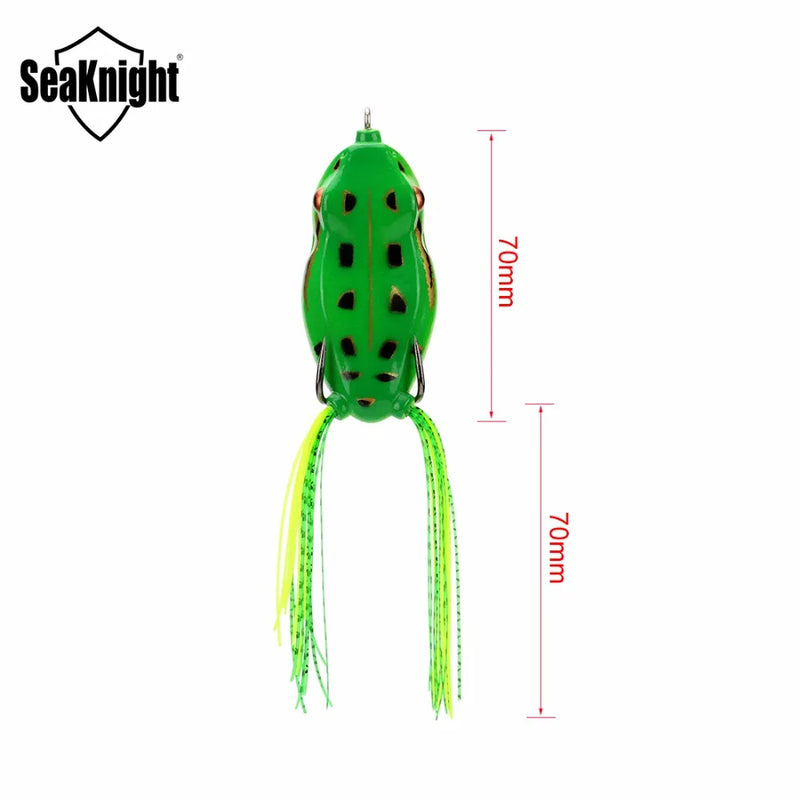 Seaknight sk403 isca de pesca macia, de 1 peça 6.5g 45mm, com cabeça de cobra, flutuante, de borracha, isca de pesca