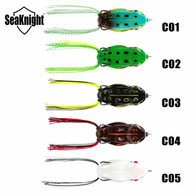 Seaknight sk403 isca de pesca macia, de 1 peça 6.5g 45mm, com cabeça de cobra, flutuante, de borracha, isca de pesca