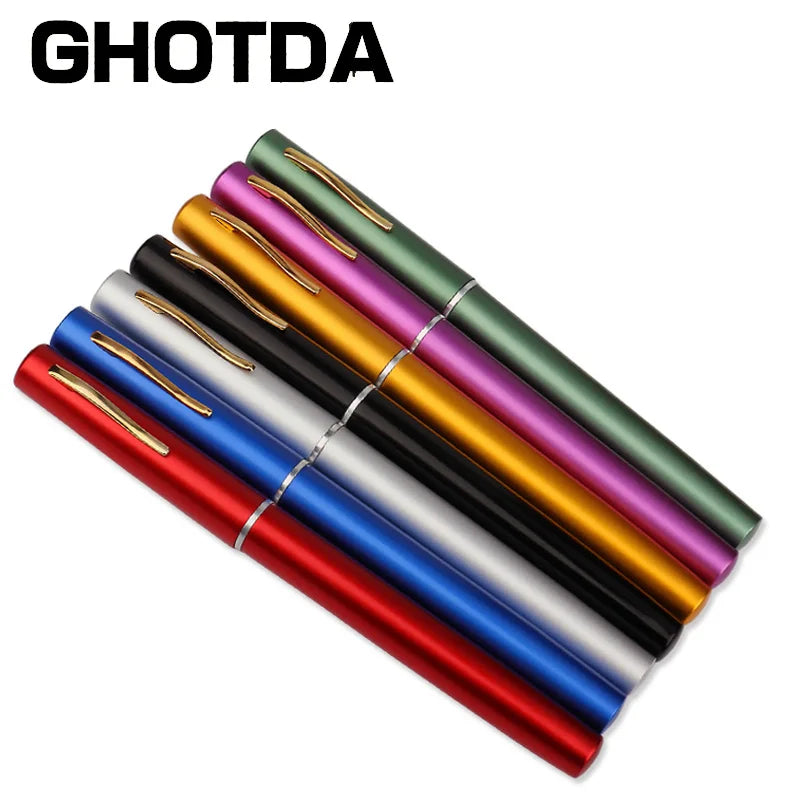 Portátil Bolso Telescópico Mini Pólo De Pesca, Caneta Forma Dobrado Vara De Pesca, roda Carretel
