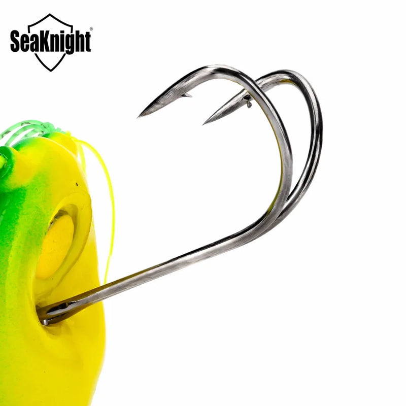 Seaknight sk403 isca de pesca macia, de 1 peça 6.5g 45mm, com cabeça de cobra, flutuante, de borracha, isca de pesca