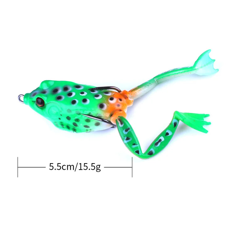 5 pçs pesca pique isca de pesca artificial 15.5g 55mm isca de pato iscas macias wobblers sapo isca caixa kit