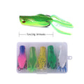 5 pçs pesca pique isca de pesca artificial 15.5g 55mm isca de pato iscas macias wobblers sapo isca caixa kit