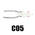 Seaknight sk403 isca de pesca macia, de 1 peça 6.5g 45mm, com cabeça de cobra, flutuante, de borracha, isca de pesca