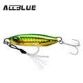 Allblue-metal pesca isca drager, isca artificial para a pesca do robalo, colher gabarito, 15/30g, novo
