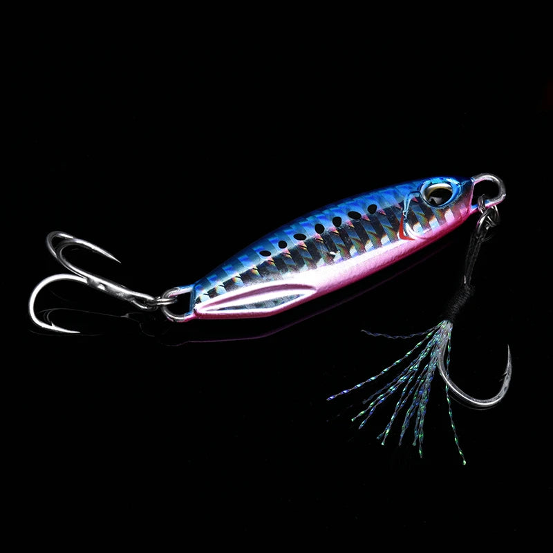 Allblue-metal pesca isca drager, isca artificial para a pesca do robalo, colher gabarito, 15/30g, novo