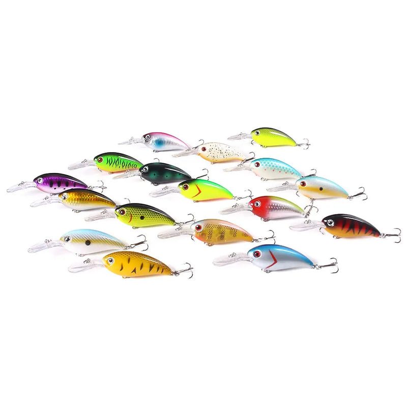Hengjia-Artificial Fishing Lure, Crank Isca, Wobbler Lure, Isca Minnow, Baixo, Pike, Trolling, 10cm, 14g