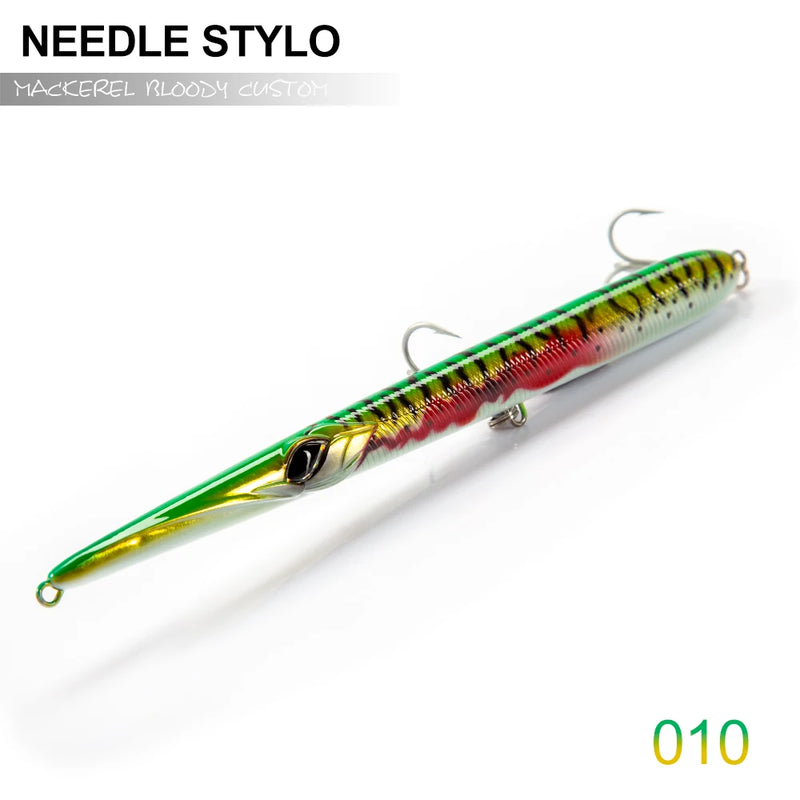 Hunthouse-isca de pesca com peixinho de couro, lápis de fundição longa, isca artificial de 205/180/160mm, peixes de carpas de profundidade