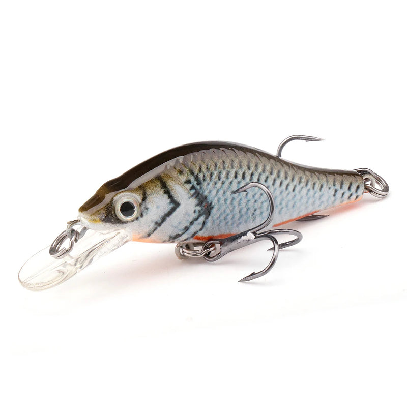 GOBASS 50/70/90mm Crankbait Isca De Pesca Preto Minnow Spinning Iscas Para Pesca Flutuante Wobbler Para Pique Japão Isca Artificial
