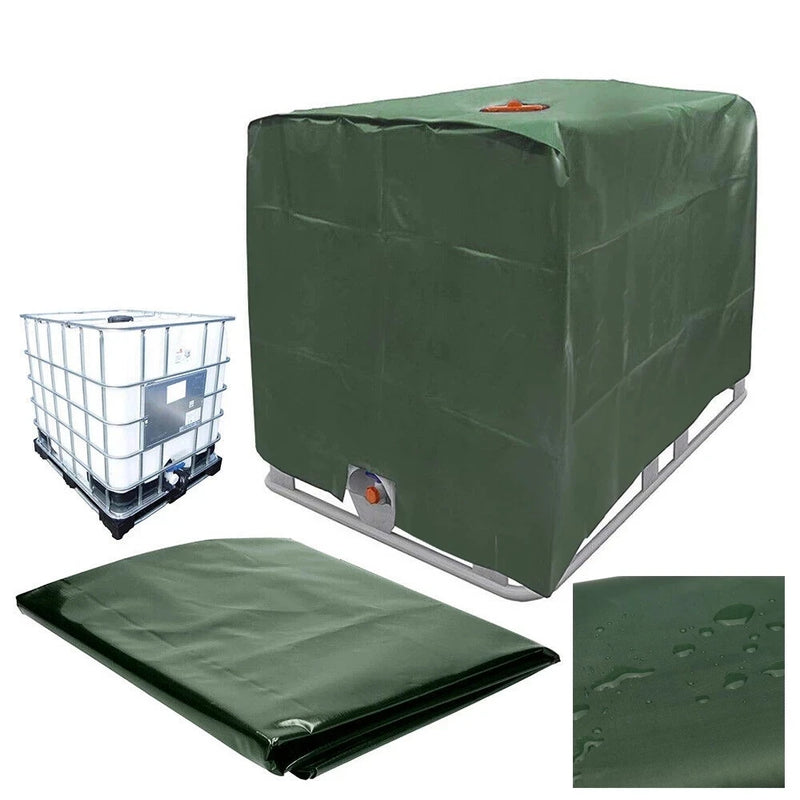 Capa para tanque ibc, capa à prova d'água para jardim ao ar livre, 1000 litros, recipiente de água de chuva ibc, barril de tonelada, folha protetora solar, poeira
