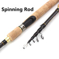 Vara de pesca telescópica de fibra de carbono, isca de pesca com cabo de madeira, 7-28g, 1.8m, 2.1m, 2.4m, 2.7m
