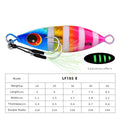 Isca artificial holográfica para pegar peixes, moldes grandes de isca para pegar peixes pesados 10g a 60g, isca artificial com glitter para águas salgadas