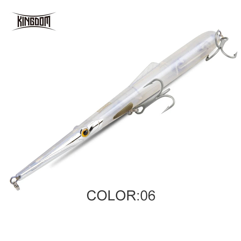 Reino afundando flutuante iscas de pesca lápis wobblers duros iscas artificiais 11g 13g 30g 40g acessórios de pesca iscas de água salgada
