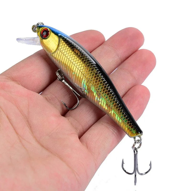 1 pçs japão modelo quente afundando minnow iscas de pesca 8.5cm 9.2g jerkbait baixo pique carkbait wobblers swimbait isca profissional