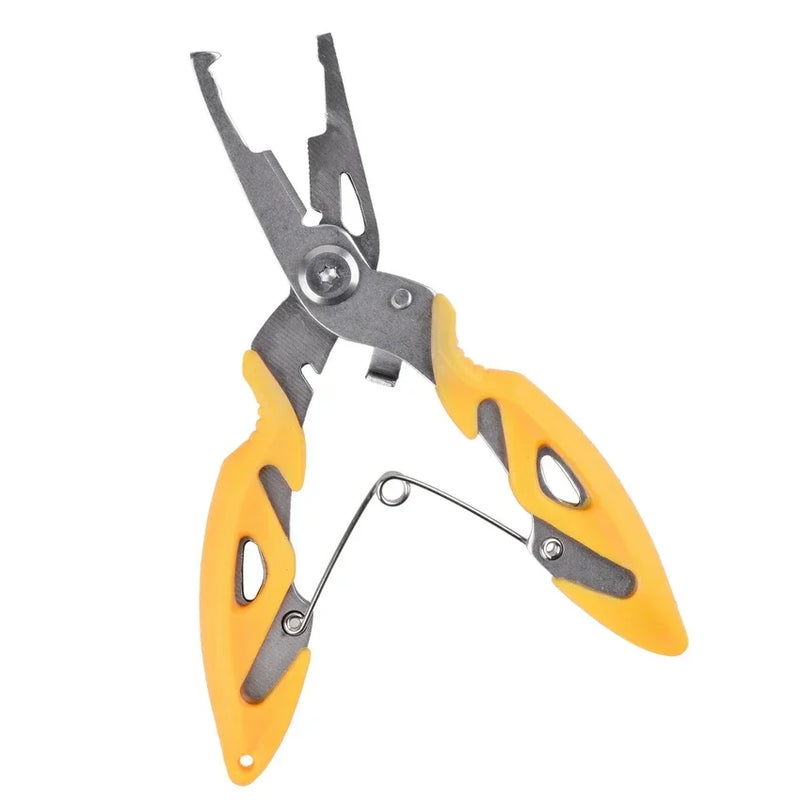 Alicates de pesca multifuncionais, pinças de pesca, ferramentas de pesca, tricô, moscas tesoura, conjunto de tranças, pinças, acessórios para mercadorias, inverno