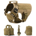 Colete militar tático para animais de estimação pastor alemão golden retriever treinamento tático arnês e trela conjunto para todas as raças cães