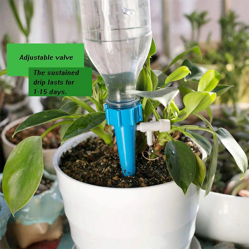 12 pces/6 pces kits de rega automática watersers irrigação por gotejamento dispositivo de rega de plantas internas gadgets de jardim criativo