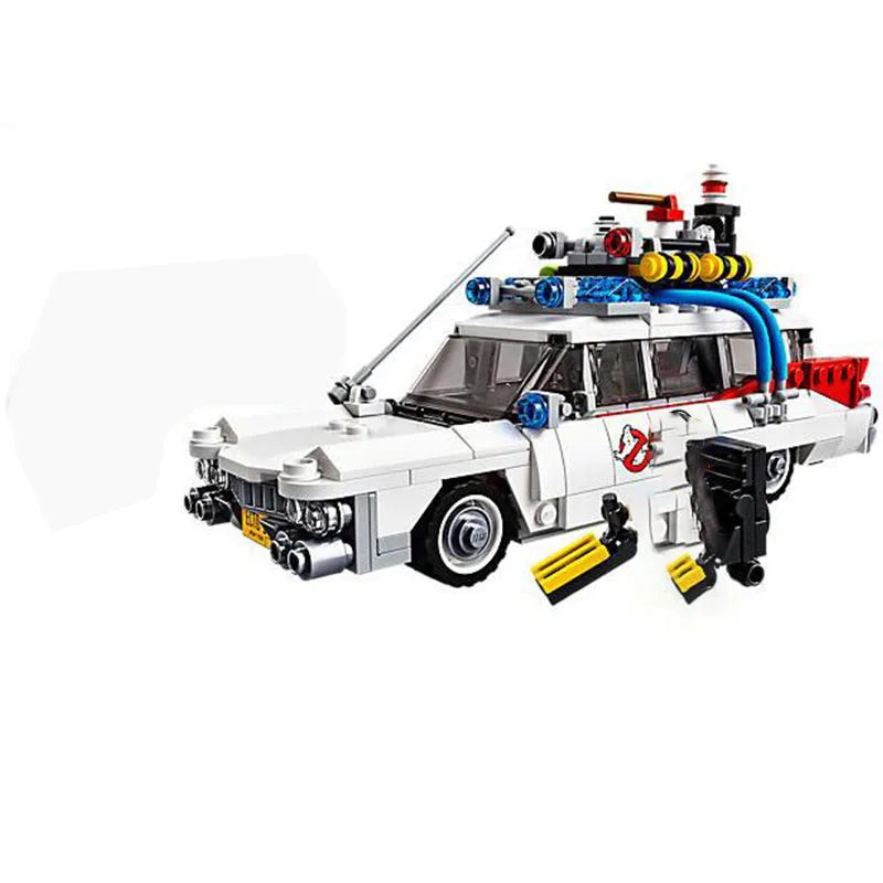 Blocos de construção do carro para crianças, brinquedos DIY, modelo de montagem, presentes para meninos e meninas, compatível com MOC 21108, Ecto-1, em estoque