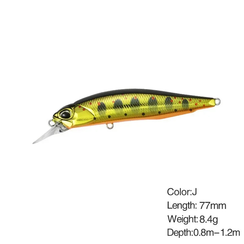 5g 8.4g Isca De Pesca Minnow Wobbler Isca Rozante Suspensão Jerkbait Swimbait Isca Dura Artificial Culter Alburnus Isca