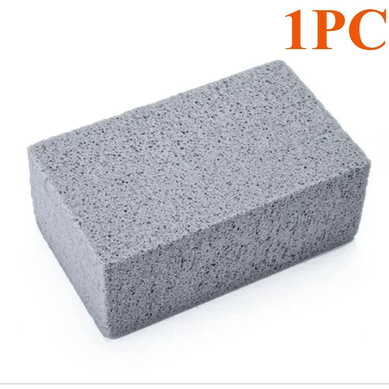 Bloco de tijolo para limpeza de churrasqueira, 4 unidades, rack de pedra para limpeza de churrasco, limpador de graxa, ferramenta para churrasco, limpador de escova de limpeza de manchas de óleo