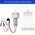 Mini bomba de ar dc 12v para aquário, água, oxigênio, motor pumo, volume pwm ajustável, pesca, aquário, criação de tanque de peixes