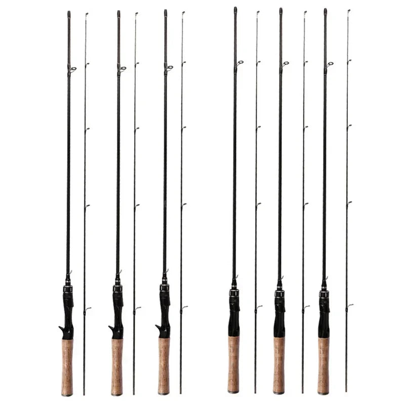 Spinning Casting Varas De Pesca, Varas De Pesca para Jigging Bass Trout, Sólida UL Tip Lure, Ação Lenta, 0.5g-8g, 1.68m, 1.68m